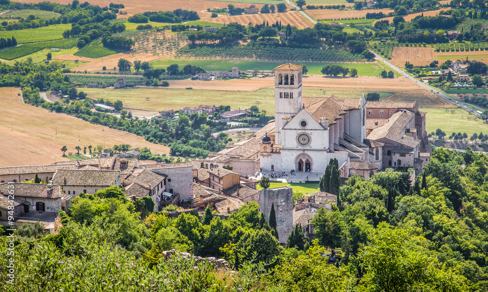 Historic town of Assisi, Umbria, Italy