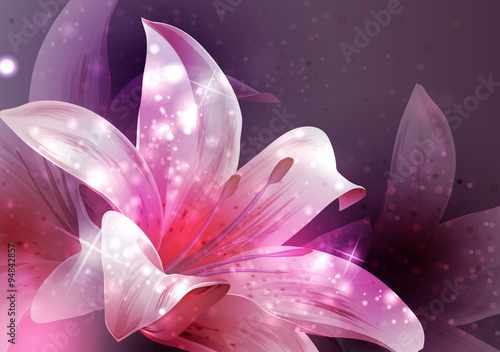 Fototapeta Naklejka Na Ścianę i Meble -  shining flowers composition