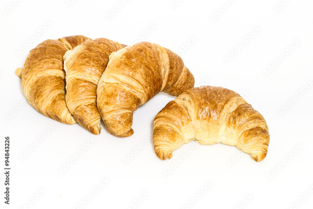 Goldgelbe Croissants Goldgelbe Croissants