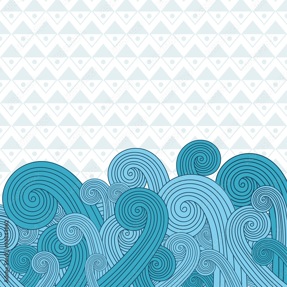 Fototapeta premium Sea waves on the sea