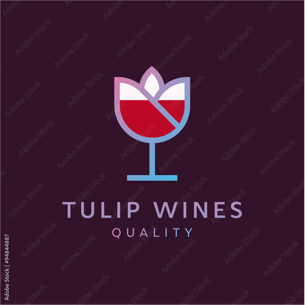 Simple and graceful floral monogram design template, Elegant lineart logo design, vector illustration Simple and graceful floral monogram design template, Elegant lineart logo design, vector illustration