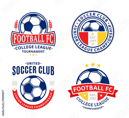 Set of Soccer Football Club Logo