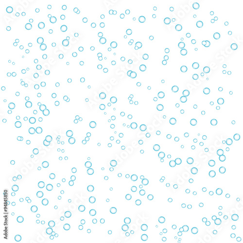blue bubbles in white background