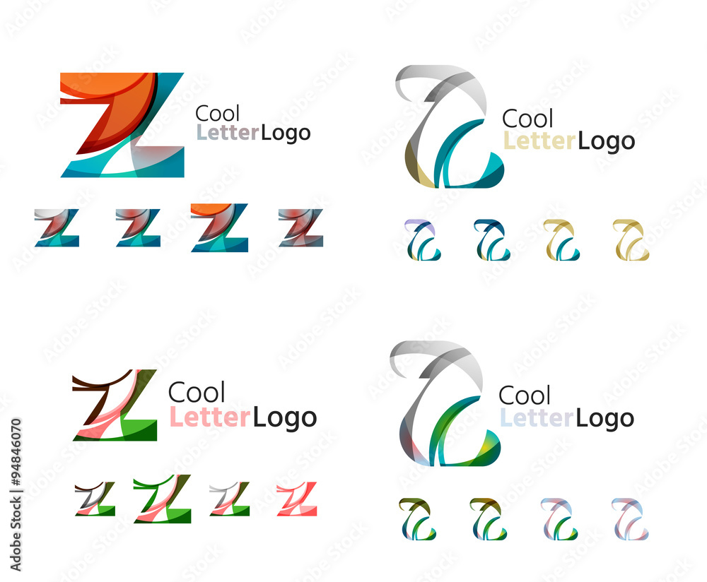 Letter business emblem collection Letter business emblem collection