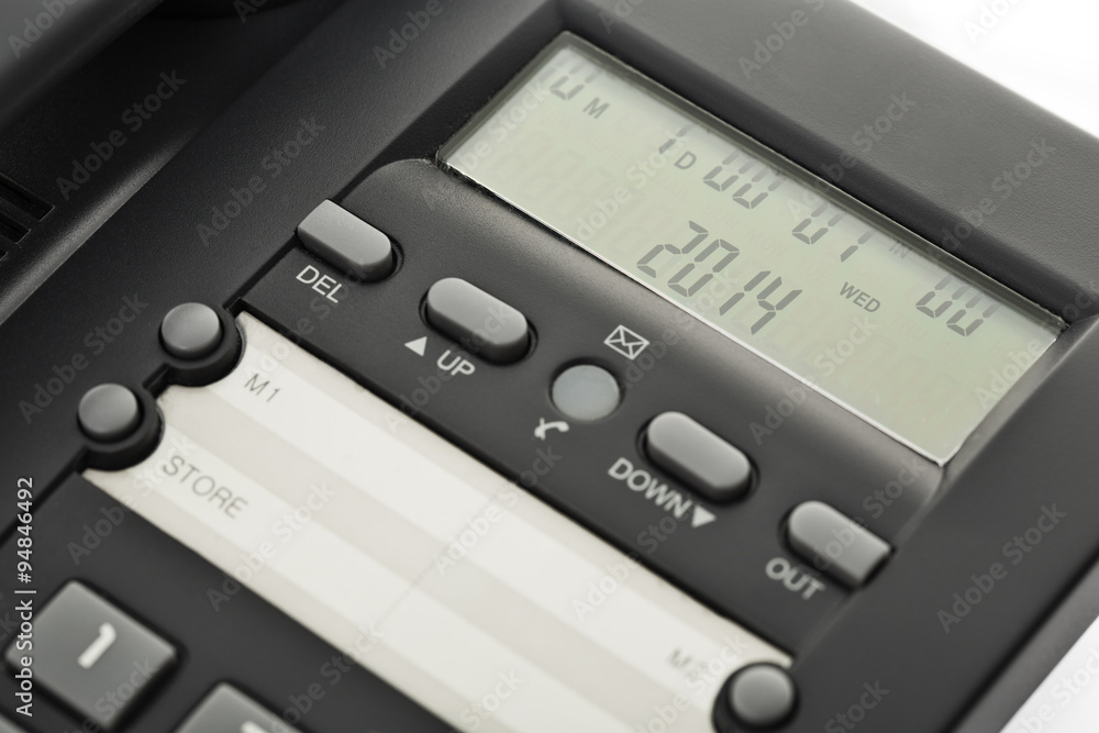 Corporate Desk Phone display studio isolated Corporate Desk Phone display studio isolated