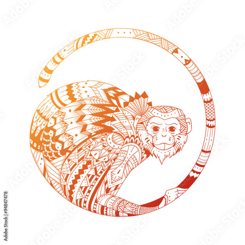 picture fiery monkey