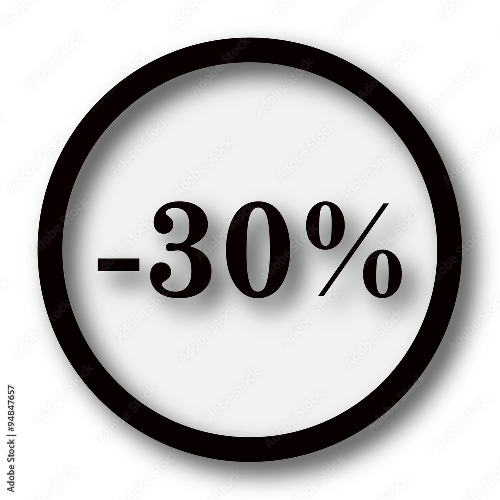 30 percent discount icon