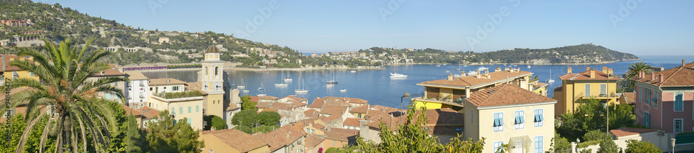 View of Villefranche sur Mer, French Riviera, France