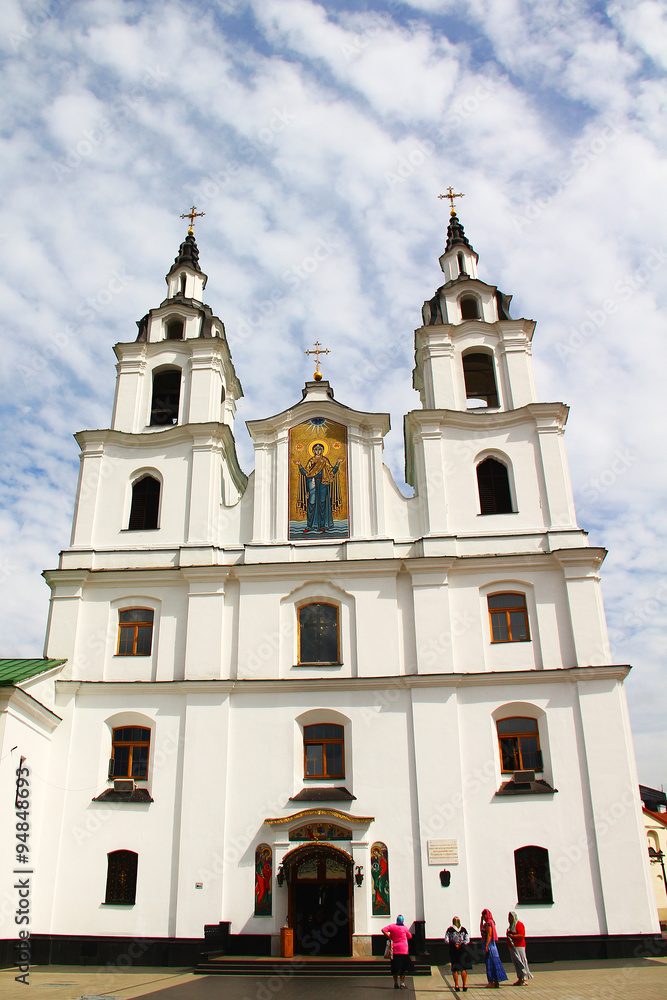 Fototapeta premium The Cathedral Of Holy Spirit In Minsk - The Main Orthodox Church Of Belarus