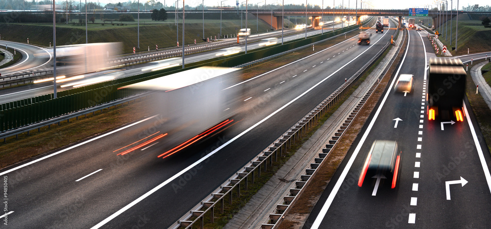 Four lane controlled-access highway in Poland