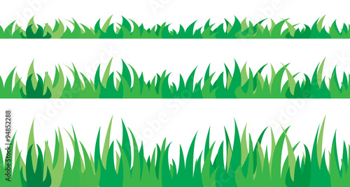 Set of seamless the grass.