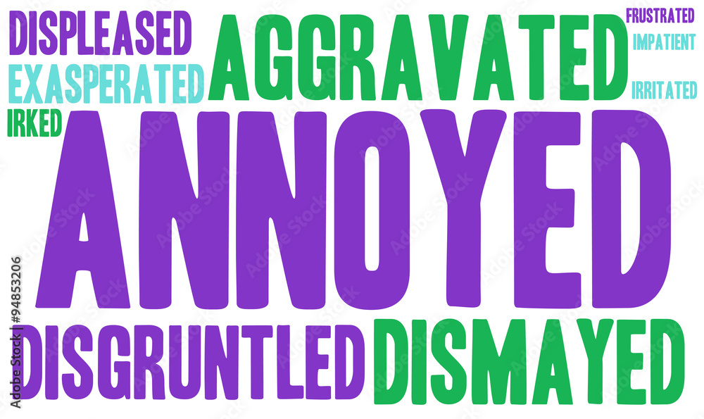 Annoyed Word Cloud Annoyed Word Cloud