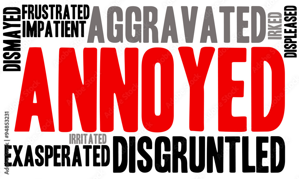 Annoyed Word Cloud Annoyed Word Cloud