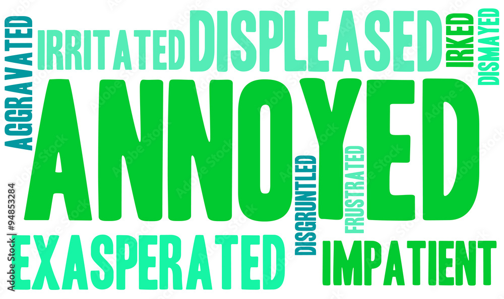 Annoyed Word Cloud Annoyed Word Cloud