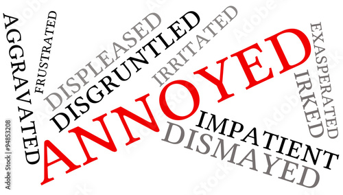 Annoyed Word Cloud