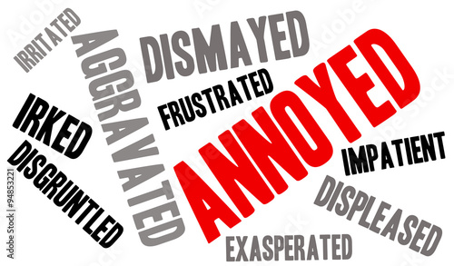 Annoyed Word Cloud