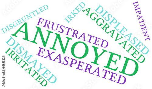 Annoyed Word Cloud