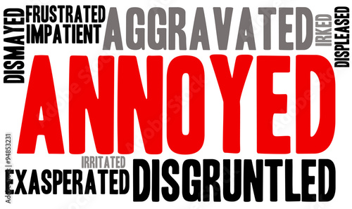 Annoyed Word Cloud