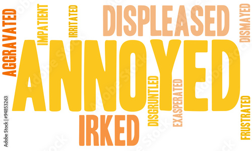 Annoyed Word Cloud