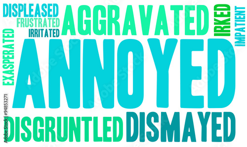 Annoyed Word Cloud