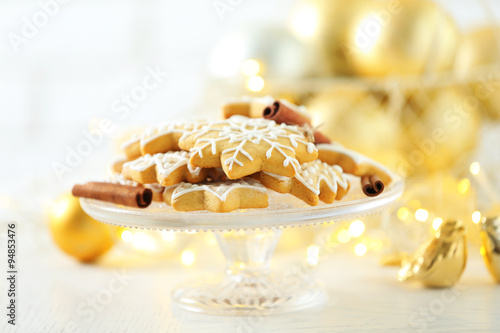 Beautiful cookies with Christmas decor