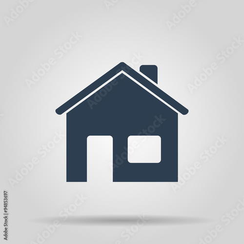 Home icon. Flat design style.