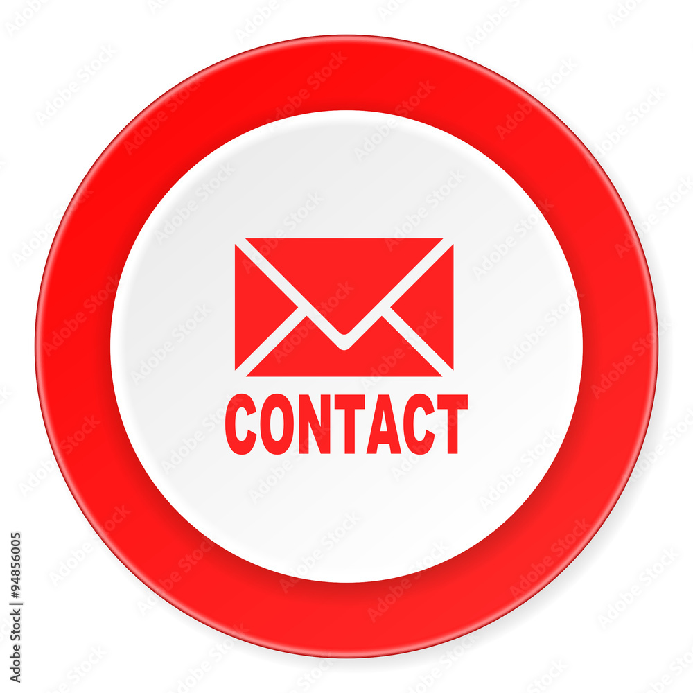 email red circle 3d modern design flat icon on white background email red circle 3d modern design flat icon on white background