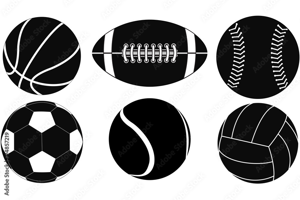american football and volleyball