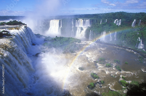 Iguazu Waterfalls in Parque Nacional Iguazu  Salto Floriano  Brazil