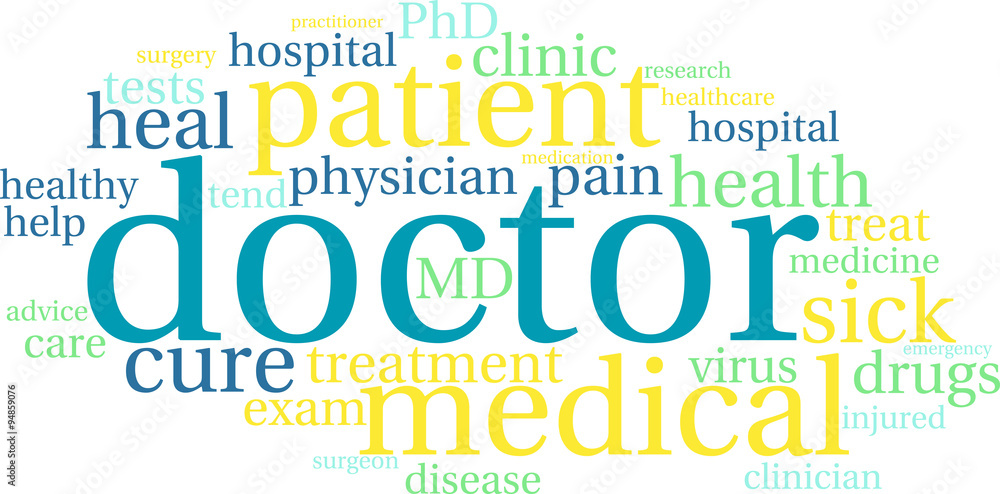 Obraz premium Doctor Word Cloud