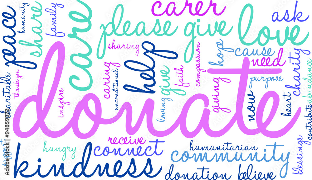 Donate Word Cloud Donate Word Cloud