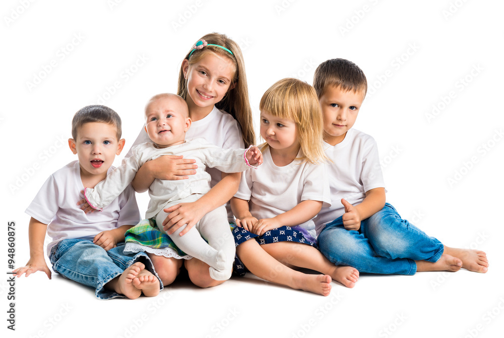 children in white shirts smiling children in white shirts smiling