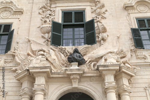 Auberge de Castille in capital of Malta - Valletta, Europe photo