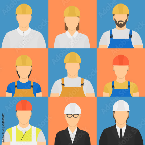 Builders flat avatars