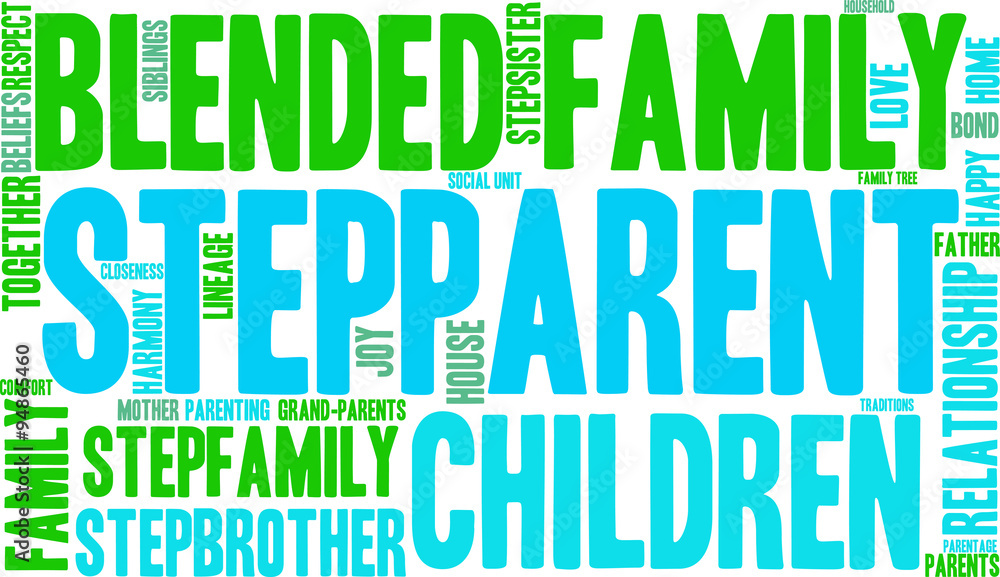 Obraz premium Stepparent Word Cloud