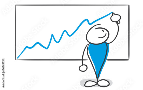Stick FIgure Series Blue