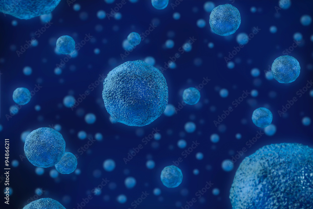 3D Isolated Human Cell Background. 3D Isolated Human Cell Background.
