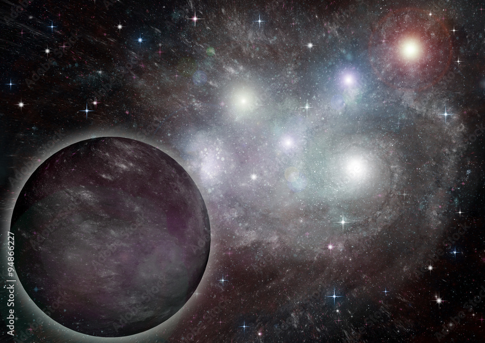 Obraz premium galaxy in a free space