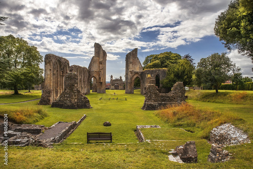 ruins of Glastonbury Abbey, Somerset, England