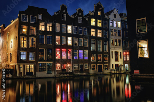 dark evening in Amsterdam