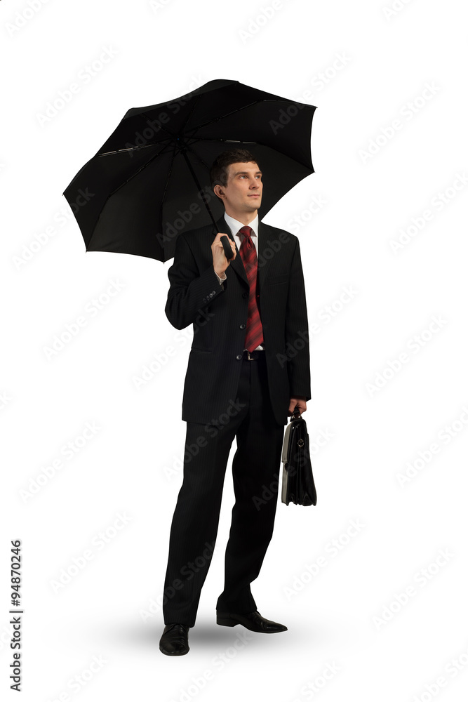Businessman with umbrella Businessman with umbrella