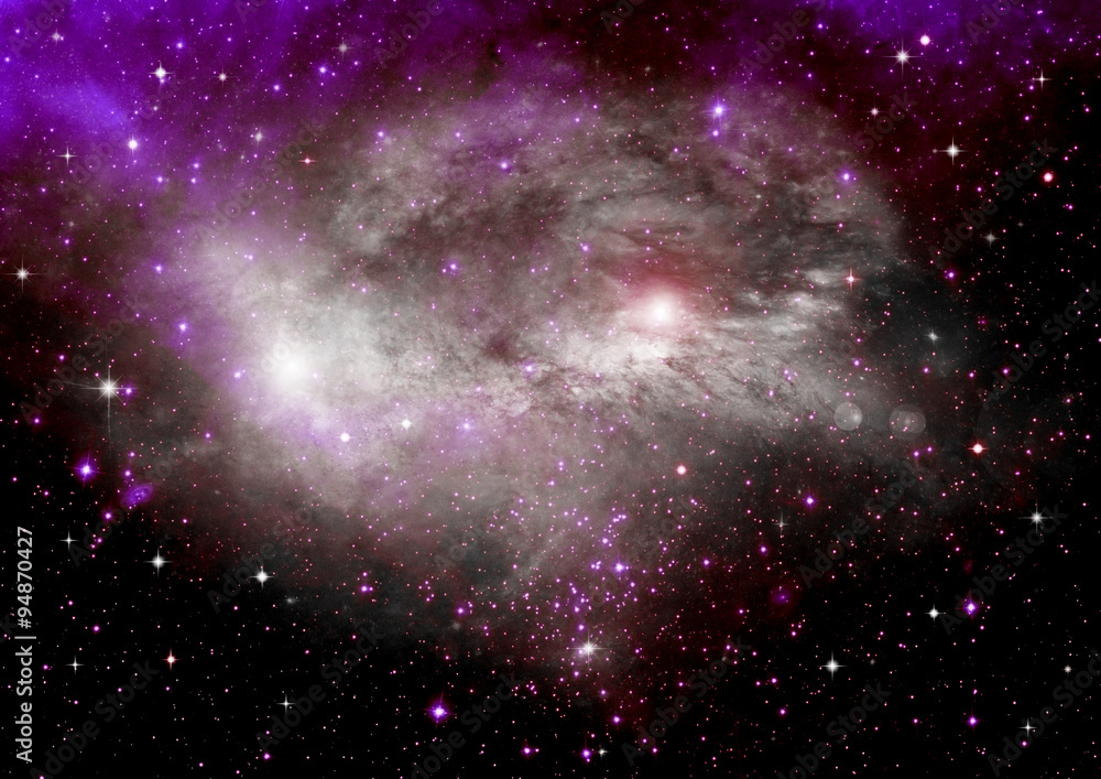 Fototapeta premium galaxy in a free space