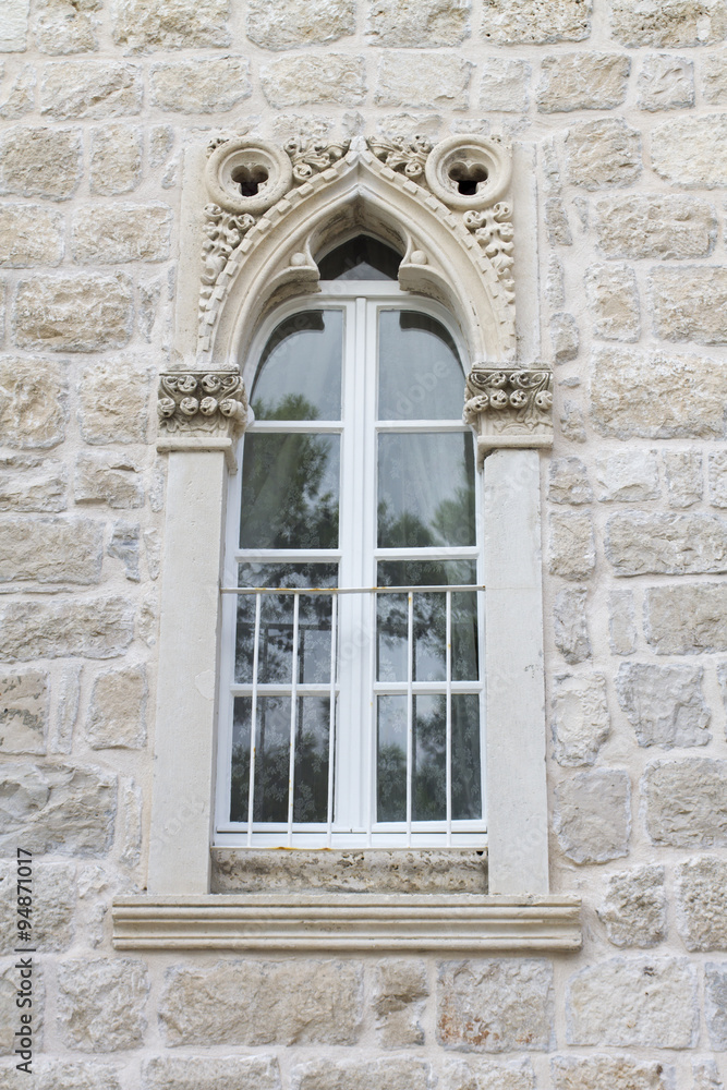 Window from Korcula island, Croatia