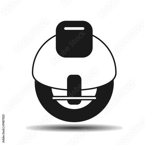 electric unicycle icon