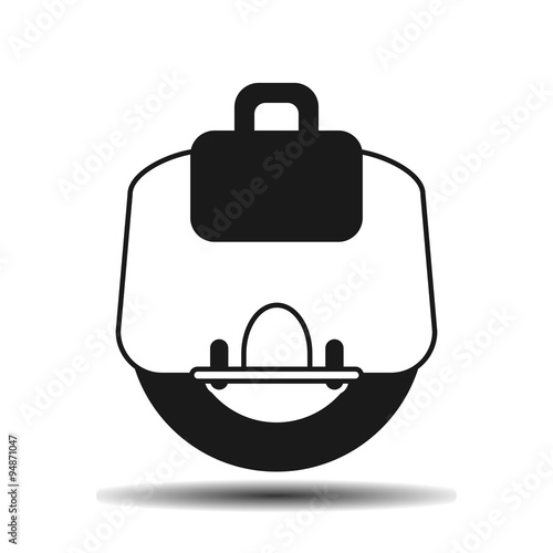 electric unicycle icon