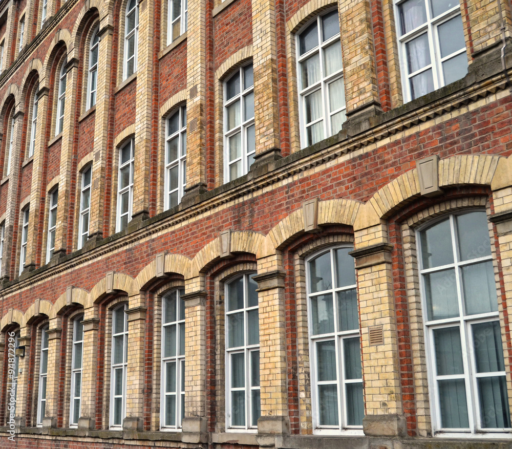 Traditional Victorian Textile Mill Window Architecture - Two ton Traditional Victorian Textile Mill Window Architecture - Two ton