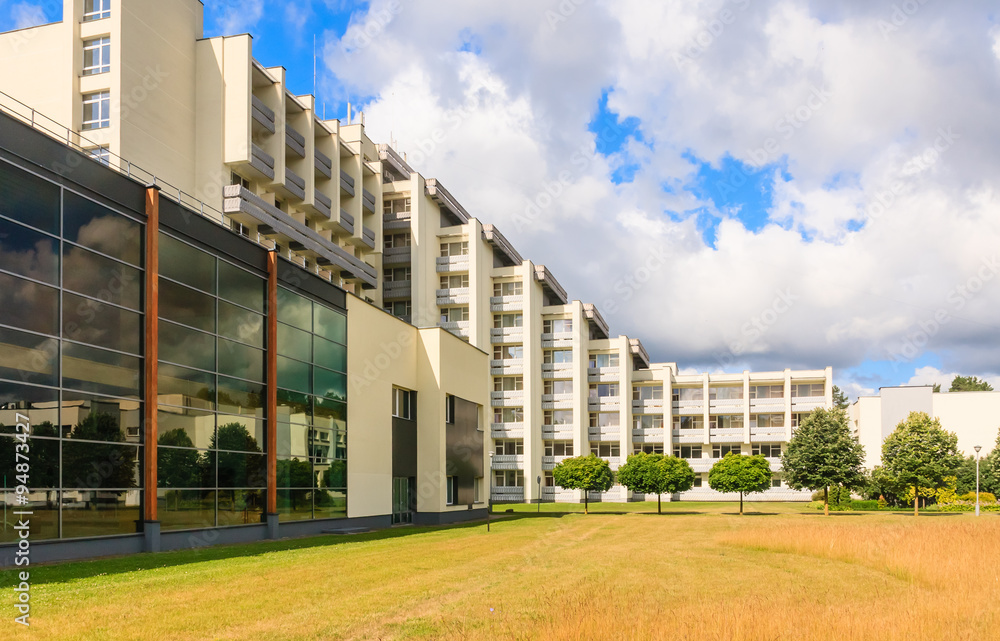 The complex of buildings of the Spa Resort Medical Egle sanatori
