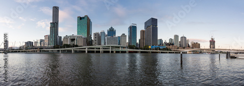 Brisbane city at sunset