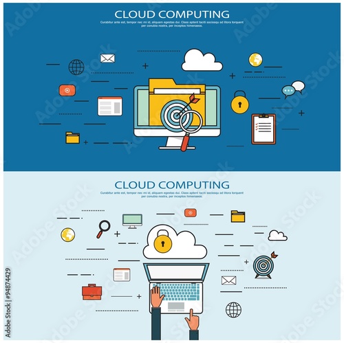 Cloud computing concept