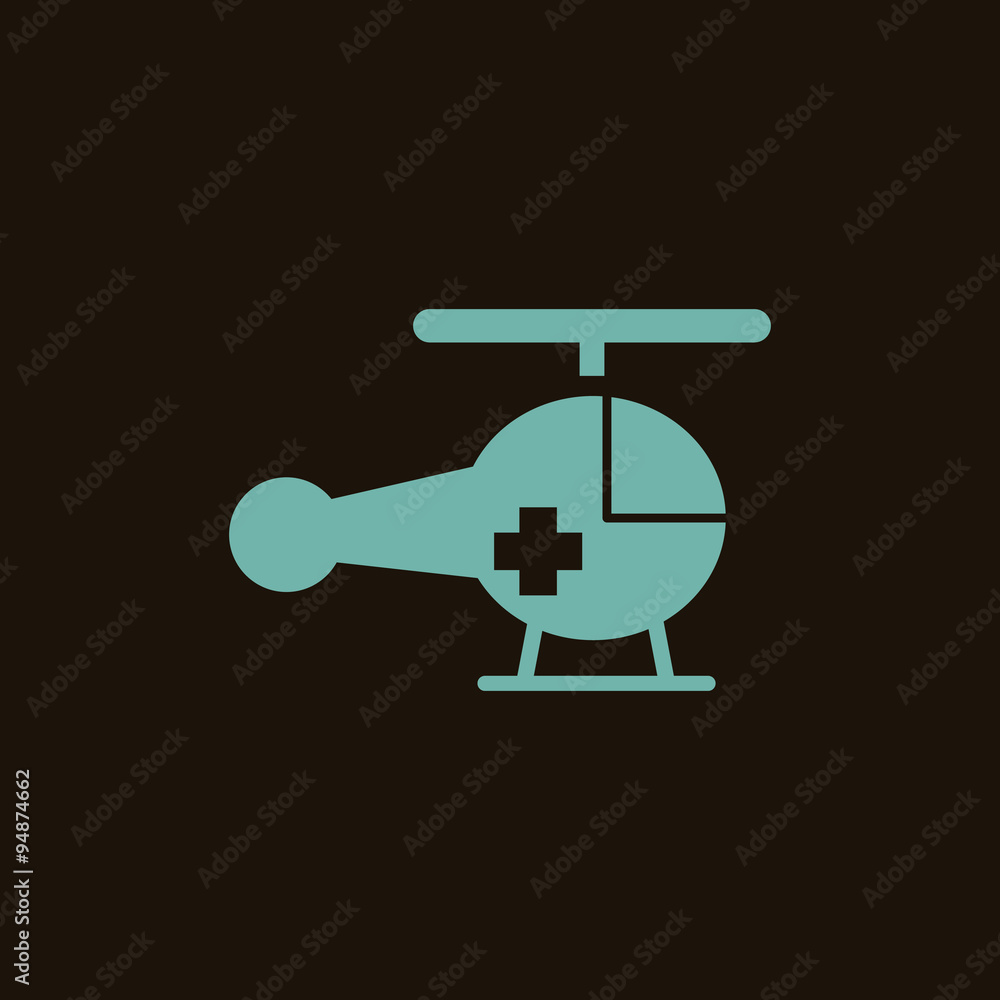 Medical helicopter icon Medical helicopter icon